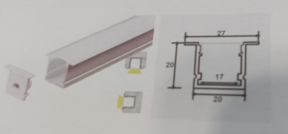 ALUMINIUM ANODISED LED PROFILE