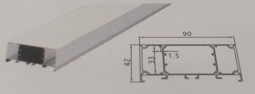 ALUMINIUM ANODISED BIG SIZE LED PROFILES