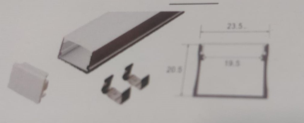 ALUMINIUM ANODISED LED PROFILE