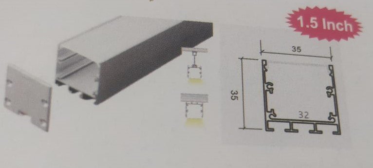 ALUMINIUM ANODISED BIG SIZE LED PROFILES